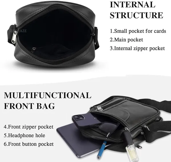 Black_Synthetic_Leather_Solid_Zipper_Sling_Bag_For_Men_And_Women