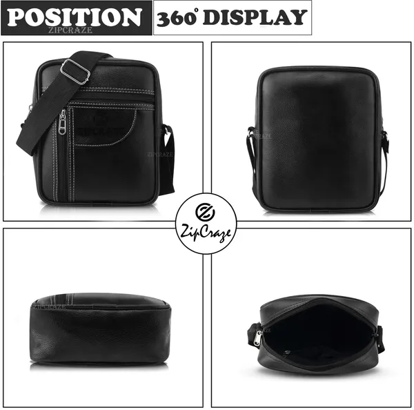 Black_Synthetic_Leather_Solid_Zipper_Sling_Bag_For_Men_And_Women