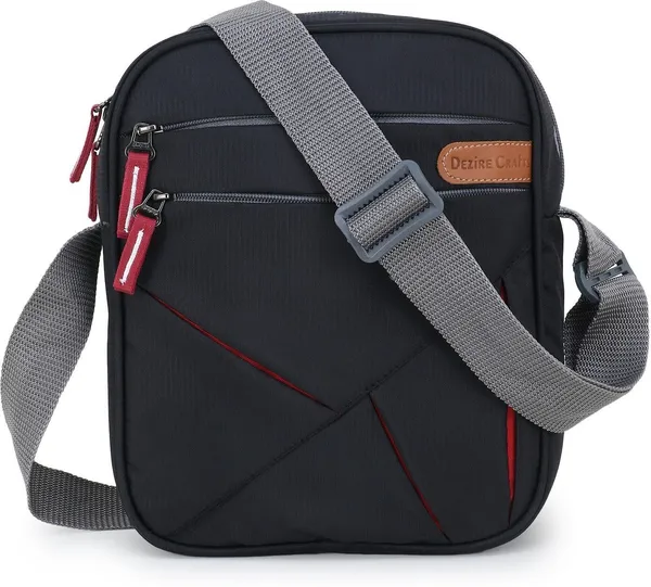 Black_Polyester_Washed_Zipper_Sling_Bag_For_Men