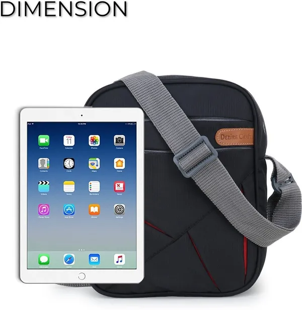 Black_Polyester_Washed_Zipper_Sling_Bag_For_Men