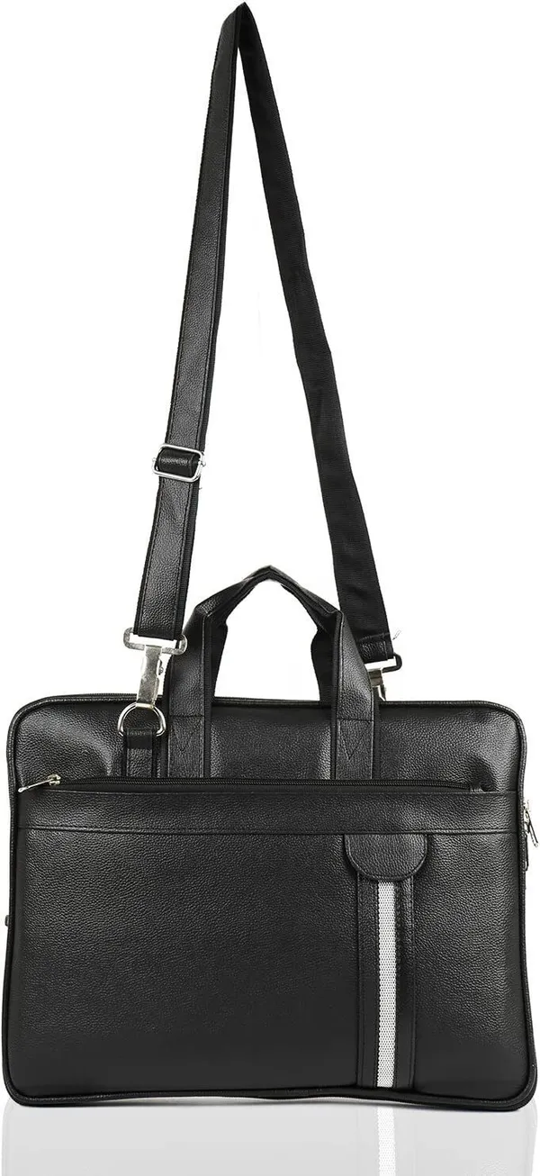Black_Synthetic_Leather_Solid_Zipper_Messenger_Bag_For_Men