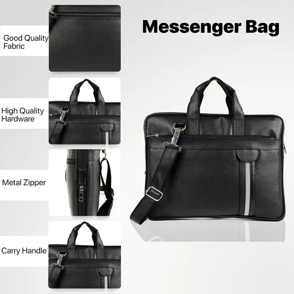 Black_Synthetic_Leather_Solid_Zipper_Messenger_Bag_For_Men