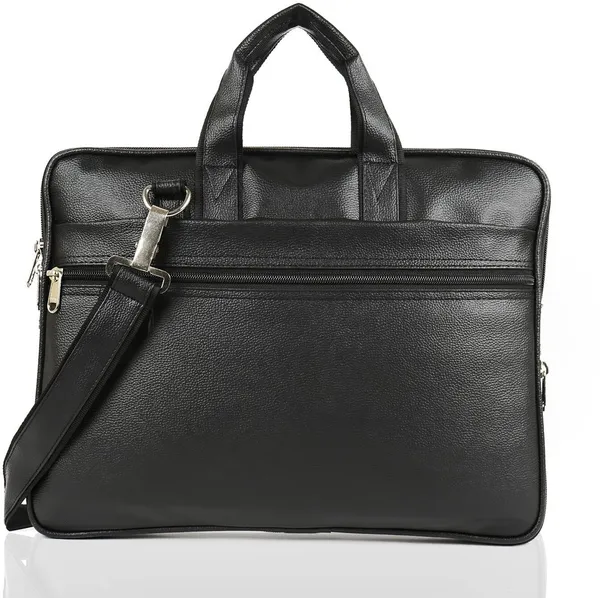 Black_Synthetic_Leather_Solid_Zipper_Messenger_Bag_For_Men