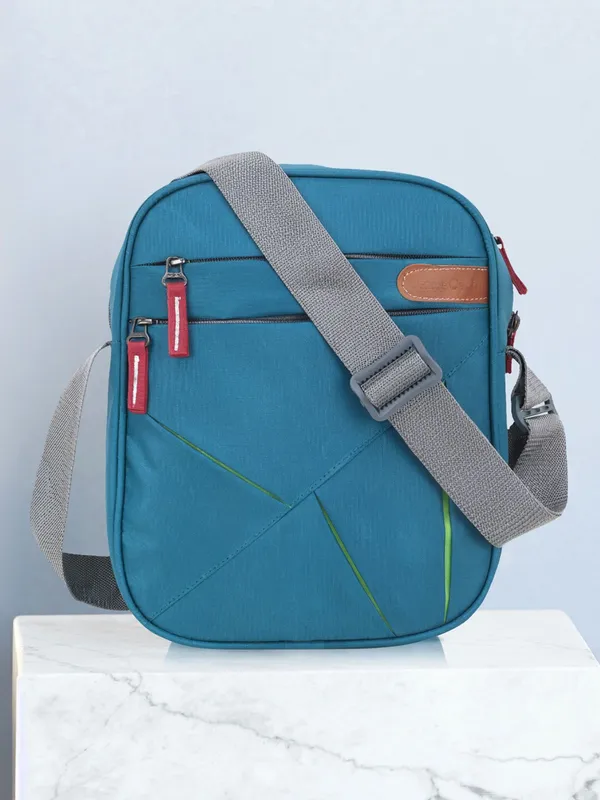 Blue_Polyester_Self_Design_Zipper_Sling_Bag_For_Men