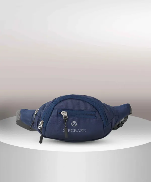 Blue_Polyester_Solid_Zip_Waist_Bag_For_Men_&_Women