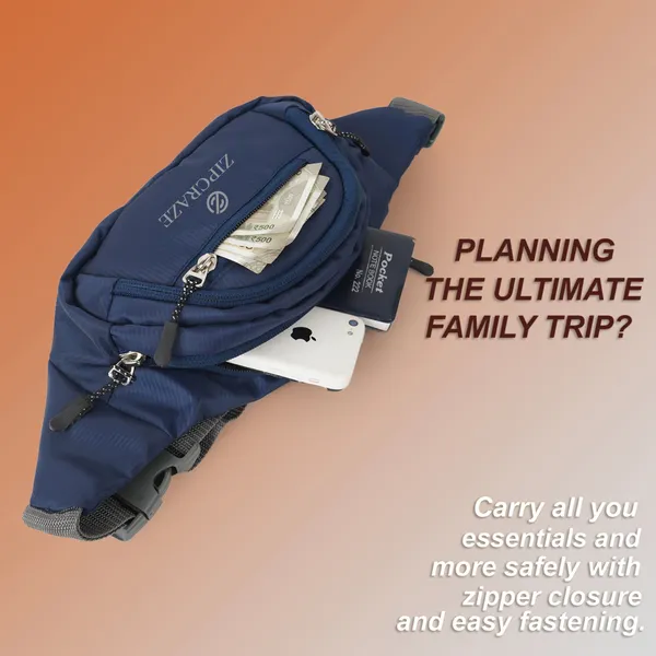 Blue_Polyester_Solid_Zip_Waist_Bag_For_Men_&_Women