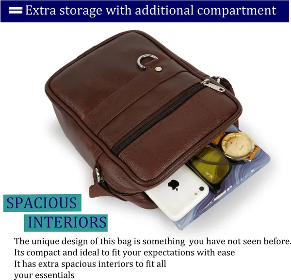 Brown_Leatherette_Solid_Zipper_Sling_Bag_For_Men