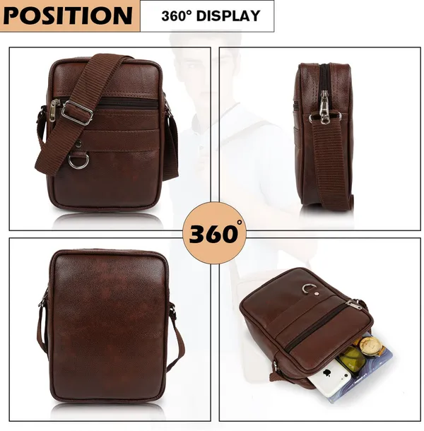 Brown_Leatherette_Solid_Zipper_Sling_Bag_For_Men