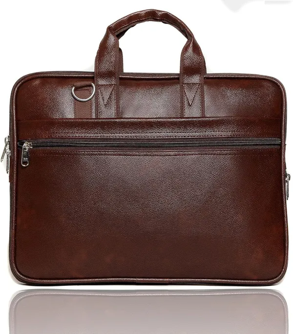 Brown_Synthetic_Leather_Solid_Zipper_Messenger_Bag_For_Men_&_Women