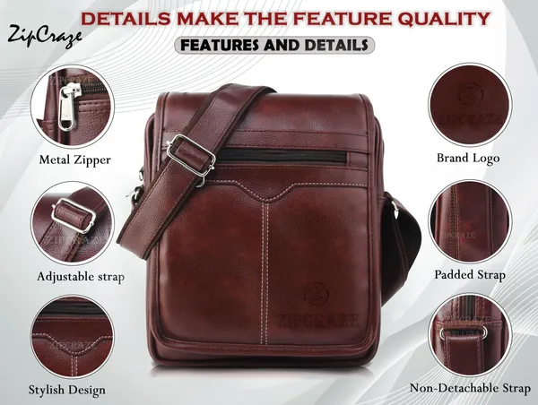 Brown_Synthetic_Leather_Solid_Sling_Bag_For_Men