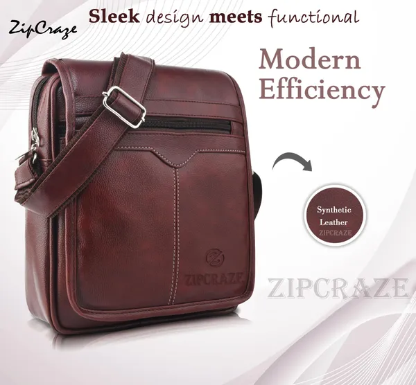 Brown_Synthetic_Leather_Solid_Sling_Bag_For_Men