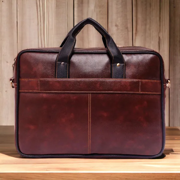 Brown_Synthetic_Leather_Zipper_Messenger_Sling_Bag_For_Men