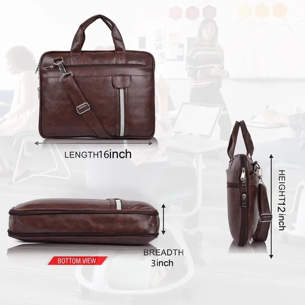 Brown_Synthetic_Leather_Solid_Zipper_Messenger_Bag_For_Men