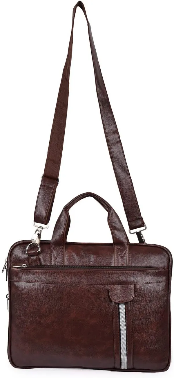 Brown_Synthetic_Leather_Solid_Zipper_Messenger_Bag_For_Men