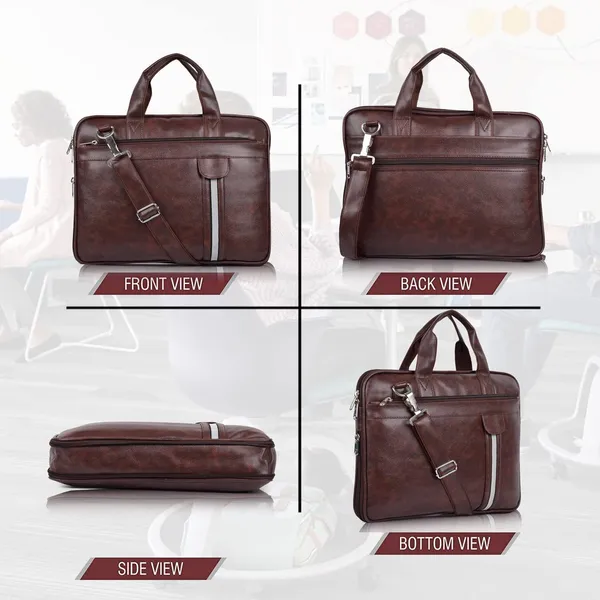 Brown_Synthetic_Leather_Solid_Zipper_Messenger_Bag_For_Men