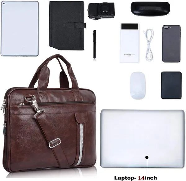Brown_Synthetic_Leather_Solid_Zipper_Messenger_Bag_For_Men