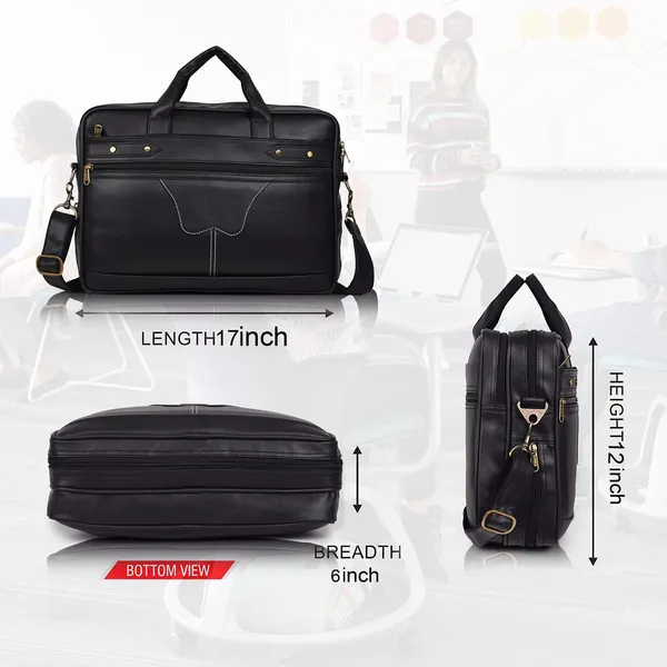 Black_Synthetic_Leather_Solid_Zipper_Messenger_Bag_For_Men
