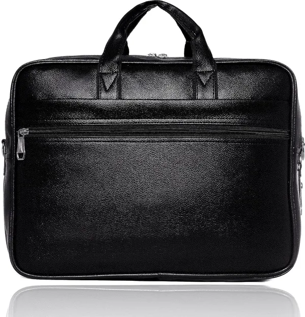 Black_Synthetic_Leather_Solid_Zipper_Messenger_Bag_For_Men