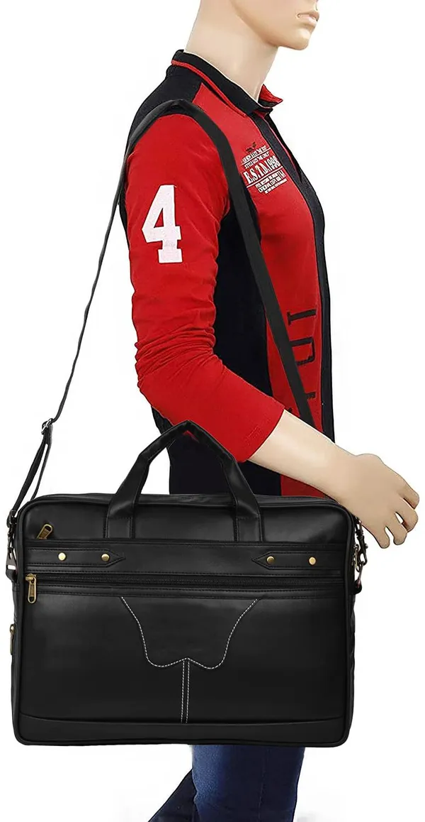Black_Synthetic_Leather_Solid_Zipper_Messenger_Bag_For_Men