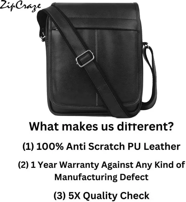 Black_Synthetic_Leather_Solid_Zipper_Sling_Bag_For_Men