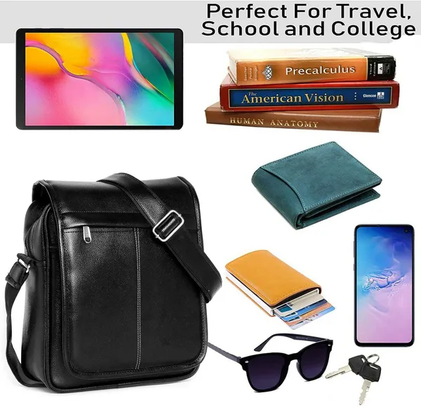 Black_Synthetic_Leather_Solid_Zipper_Sling_Bag_For_Men