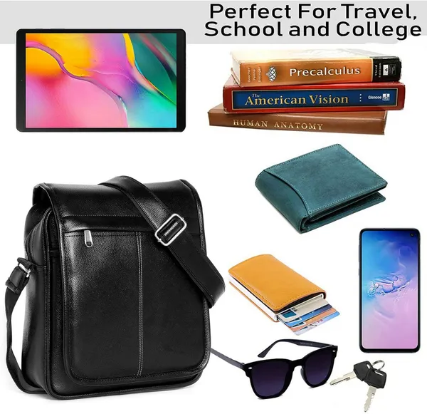Black_Synthetic_Leather_Solid_Zipper_Sling_Bag_For_Men