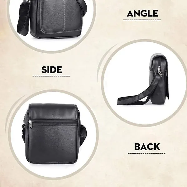Black_Genuine_Leather_Solid_Magnetic_Button_Sling_Bag_For_Men