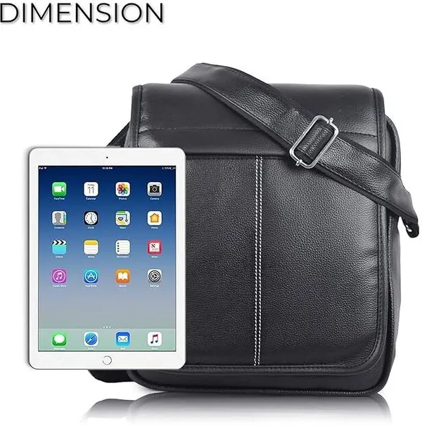 Black_Genuine_Leather_Solid_Magnetic_Button_Sling_Bag_For_Men