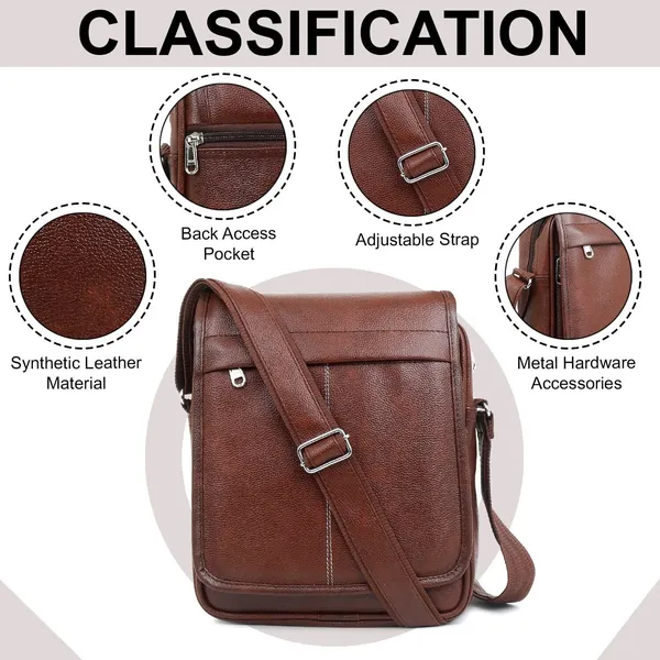 Brown_Synthetic_Leather_Solid_Zipper_Sling_Bag_For_Men