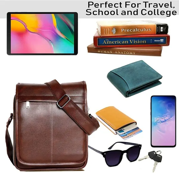 Brown_Synthetic_Leather_Solid_Zipper_Sling_Bag_For_Men