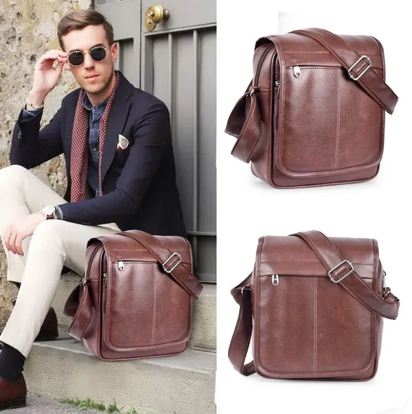 Brown_Synthetic_Leather_Solid_Zipper_Sling_Bag_For_Men