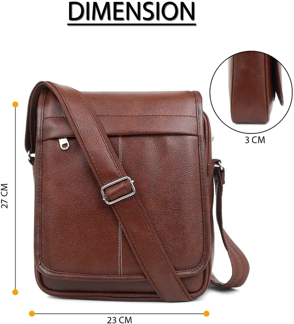 Brown_Genuine_Leather_Solid_Magnetic_Button_Sling_Bag_For_Men