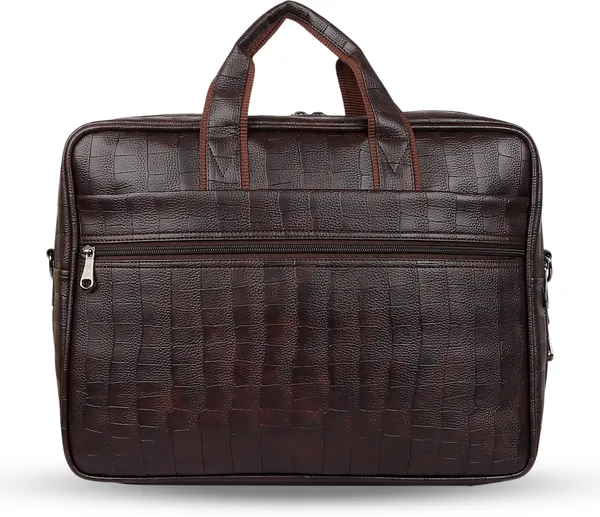 Brown_Synthetic_Leather_Solid_Zipper_Messenger_Bag_For_Unisex
