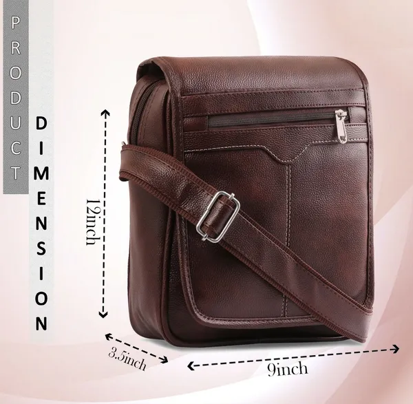 Brown_Synthetic_Leather_Solid_Zipper_Sling_Bag_For_Women