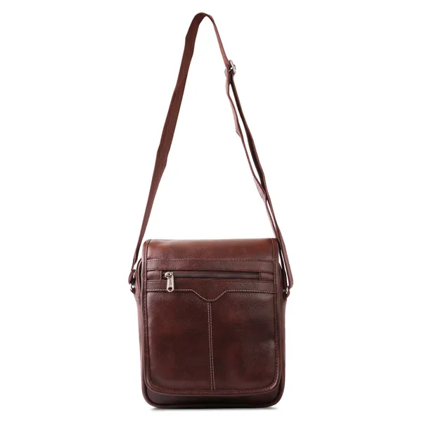 Brown_Synthetic_Leather_Solid_Zipper_Sling_Bag_For_Women