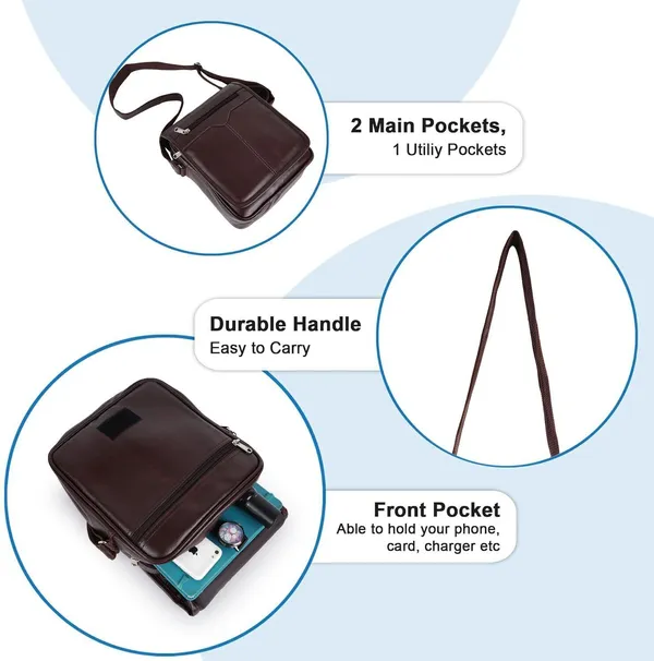 Brown_Pu_Synthetic_Leather_Solid_Zipper_Sling_Bag_For_Men