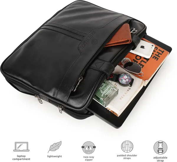 Black_Synthetic_Leather_Messenger_Bag_For_Men