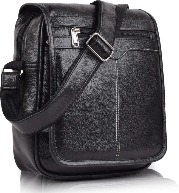 Black_Synthetic_Leather_Solid_Velcro_Sling_Bag_For_Men