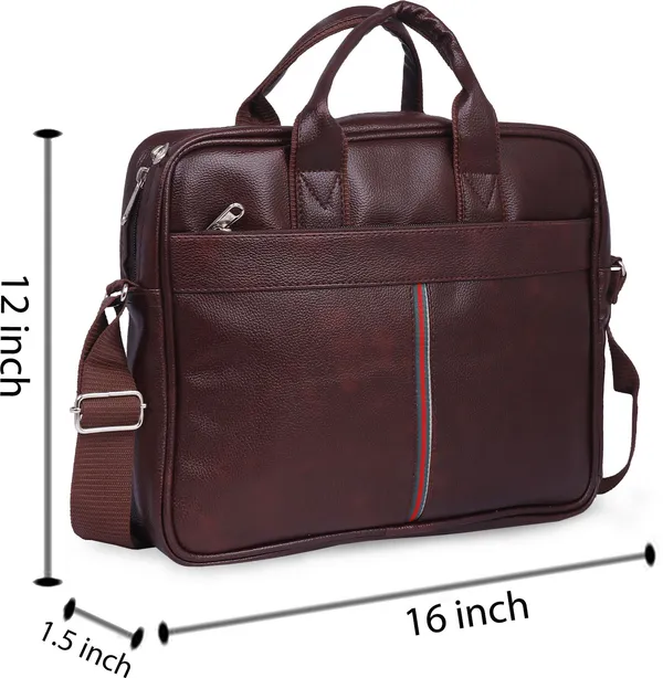 Brown_Synthetic_Leather_Solid_Zipper_Messenger_Bag_For_Men