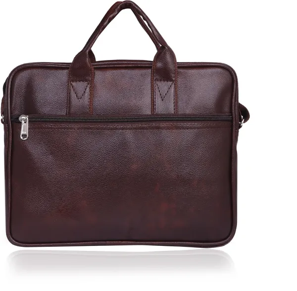 Brown_Synthetic_Leather_Solid_Zipper_Messenger_Bag_For_Men