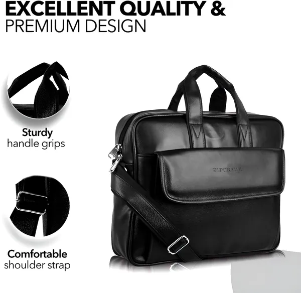 ZipCraze_Men_Black_Messenger_Bag