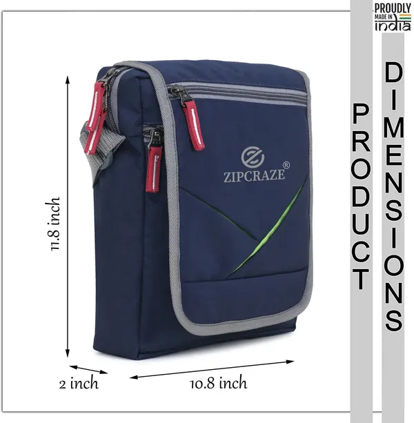 Blue_And_Red_Polyester_Solid_Zipper_Sling_Bag_For_Men_And_Women