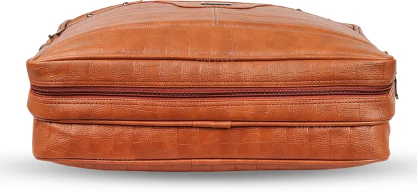 Tan_Synthetic_Leather_Messenger_Bag_For_Unisex