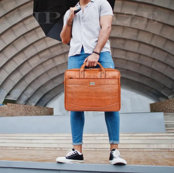 ZipCraze_Men_&_Women_Tan_Messenger_Bag