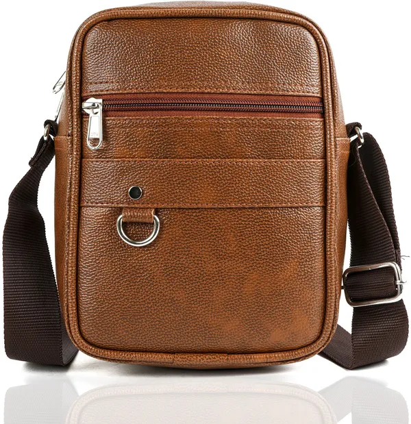 ZipCraze_Tan_Sling_Bag_Casual_Travel_Office_Shoulder_Crossbody_Side_Slingbag_For_Unisex