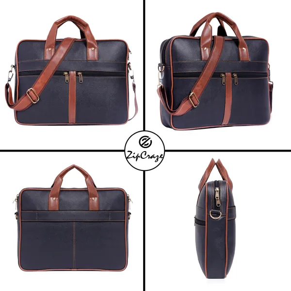 Black_Synthetic_Leather_Crossbody_Messenger_Bag_For_Men