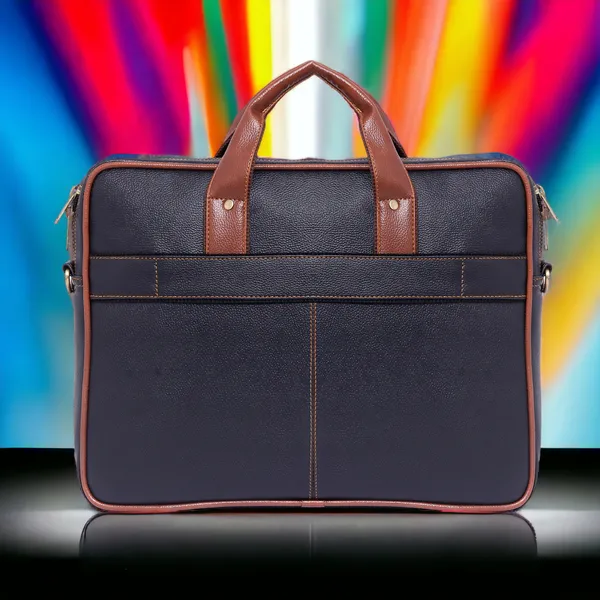 Black_Synthetic_Leather_Crossbody_Messenger_Bag_For_Men