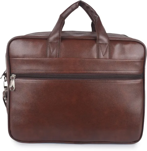 Brown_Synthetic_Leather_Solid_Zipper_Messenger_Bag_For_Unisex