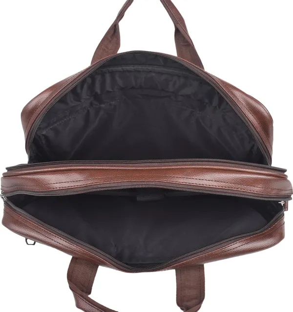 Brown_Synthetic_Leather_Solid_Zipper_Messenger_Bag_For_Unisex