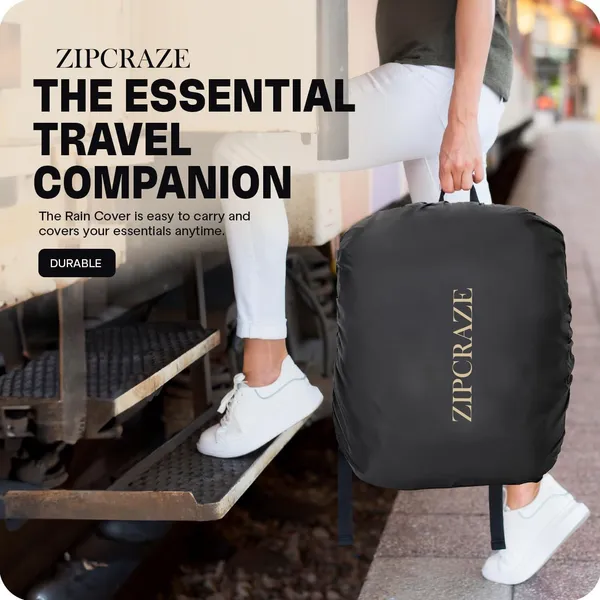 Black_Polyester_Elastic_Buckle_Bag_Cover_For_Unisex